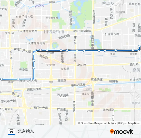 公交126路的线路图