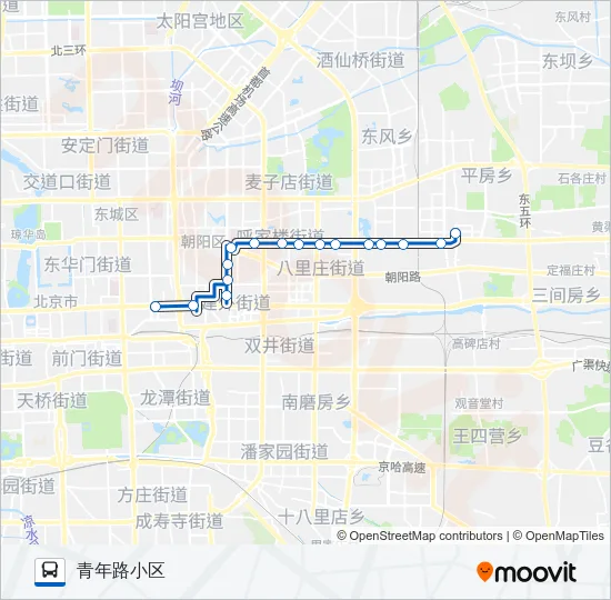 公交126路的线路图