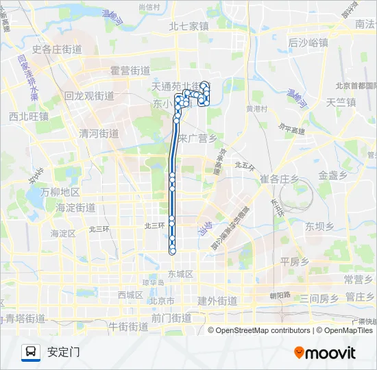 301 Bus Line Map
