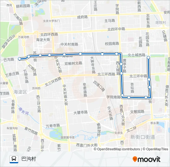 304 Bus Line Map