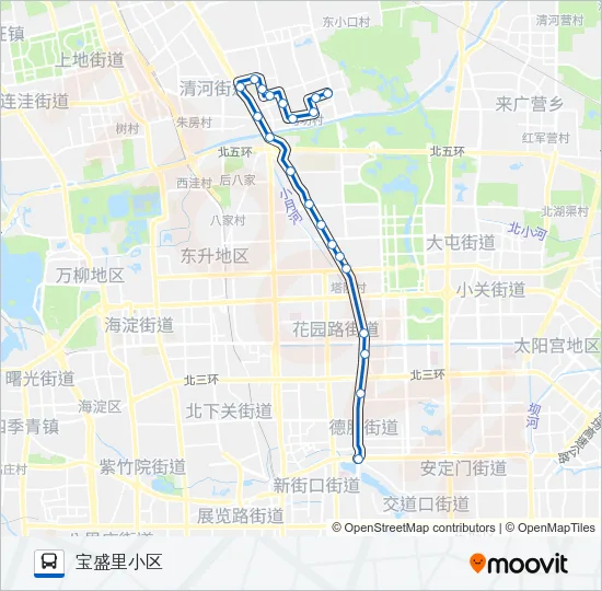 305 Bus Line Map