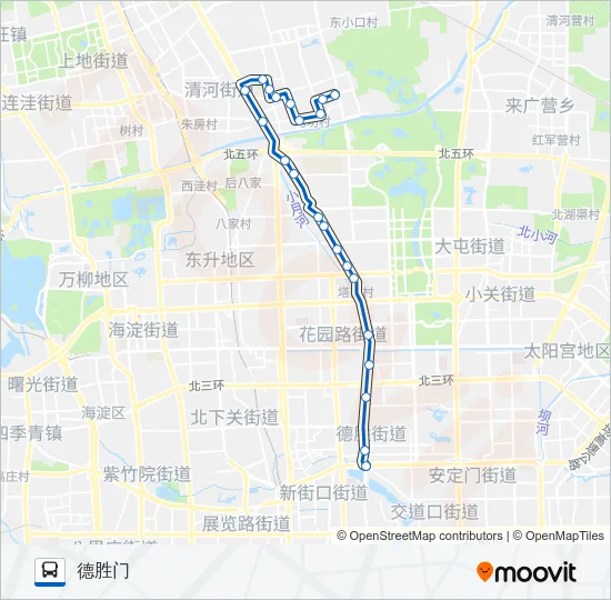 305 Bus Line Map