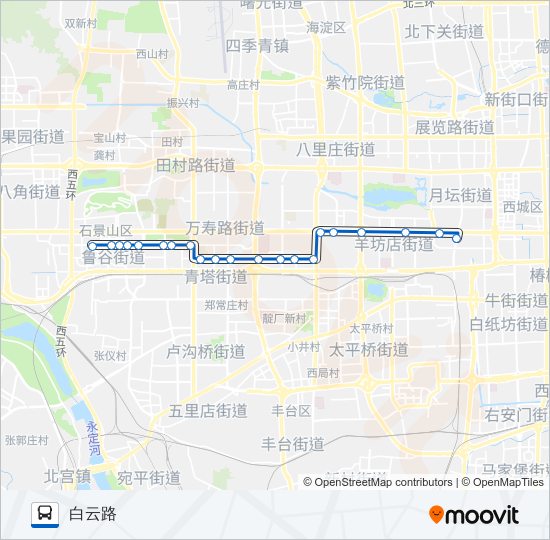 308 bus Line Map