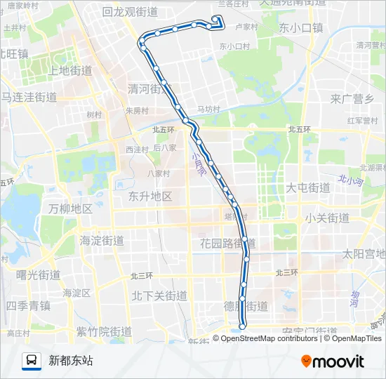 315 Bus Line Map