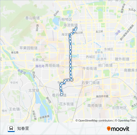 公交323路的线路图