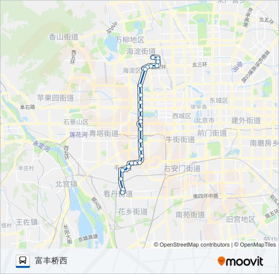 公交323路的线路图