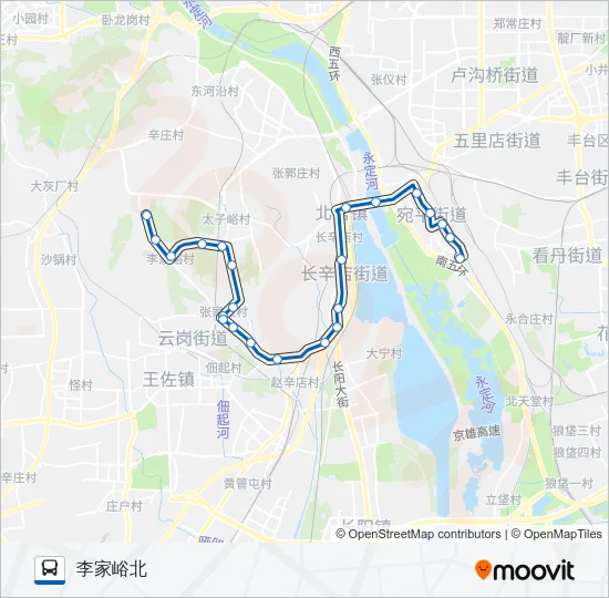 公交329路的线路图