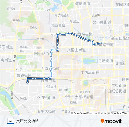 公交334路的线路图