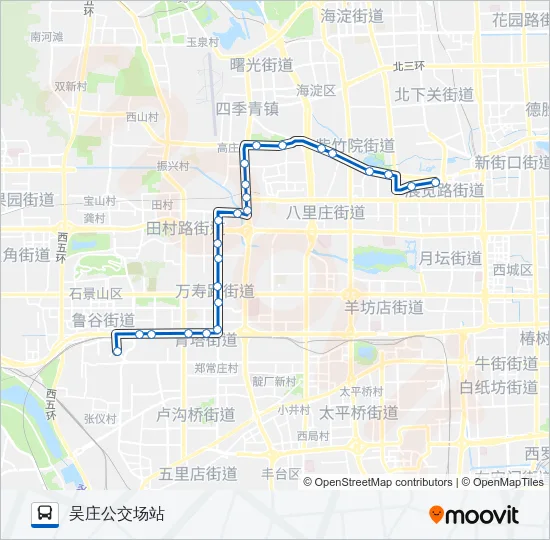 公交334路的线路图
