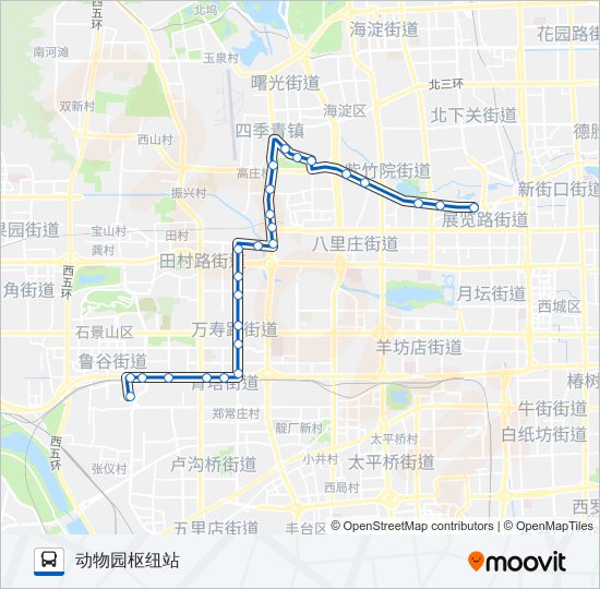 334 bus Line Map