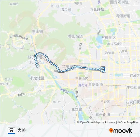 336 Bus Line Map