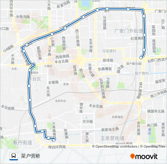 340 Bus Line Map
