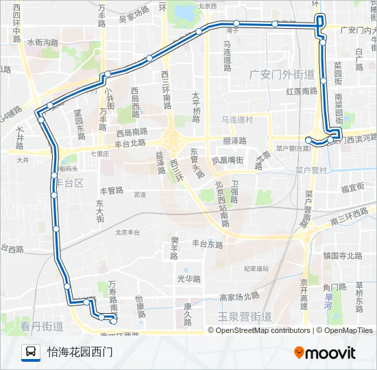340 Bus Line Map