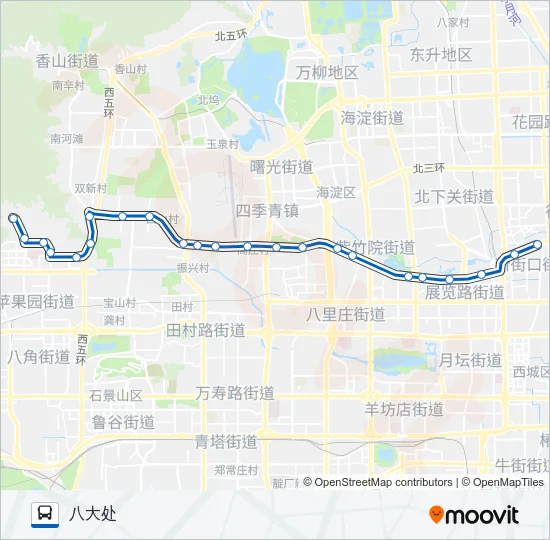 347 Bus Line Map