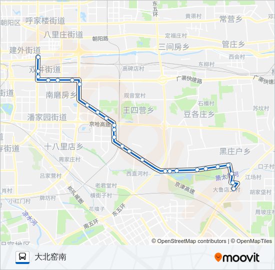 348 bus Line Map