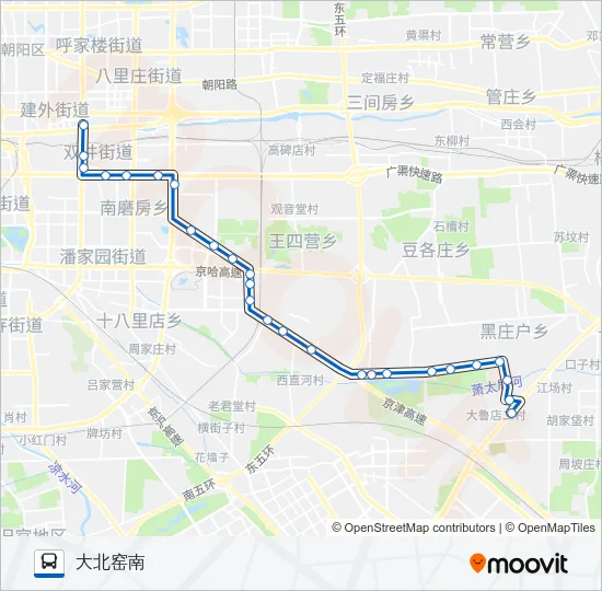 348 Bus Line Map