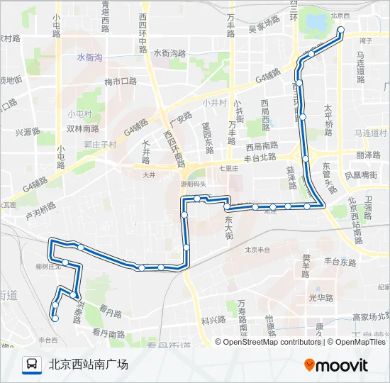 349 Bus Line Map