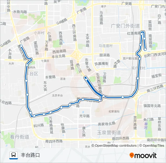 公交351路的线路图