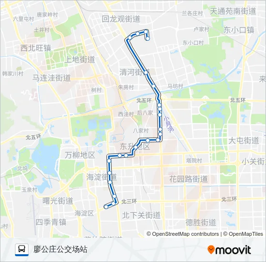 355 Bus Line Map
