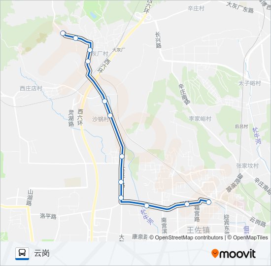 356 bus Line Map