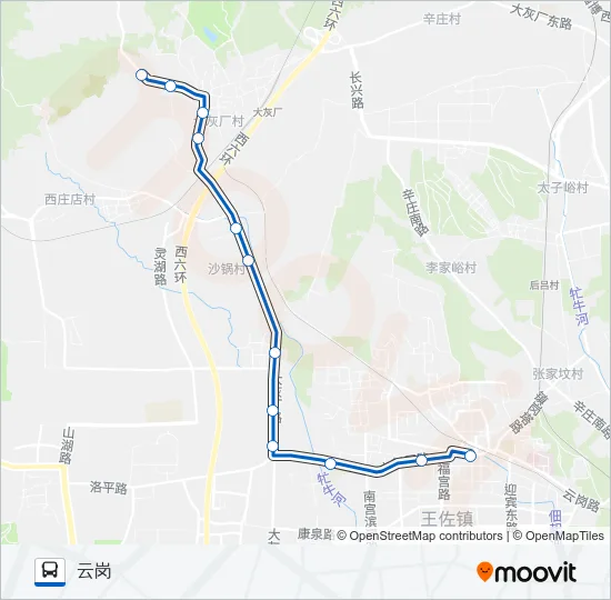 356 Bus Line Map
