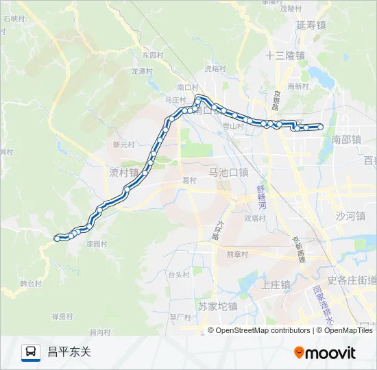 公交357路的线路图