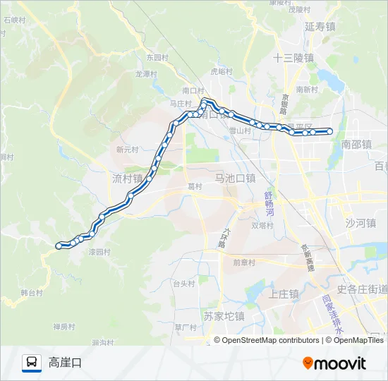 357 Bus Line Map