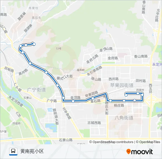 358 Bus Line Map