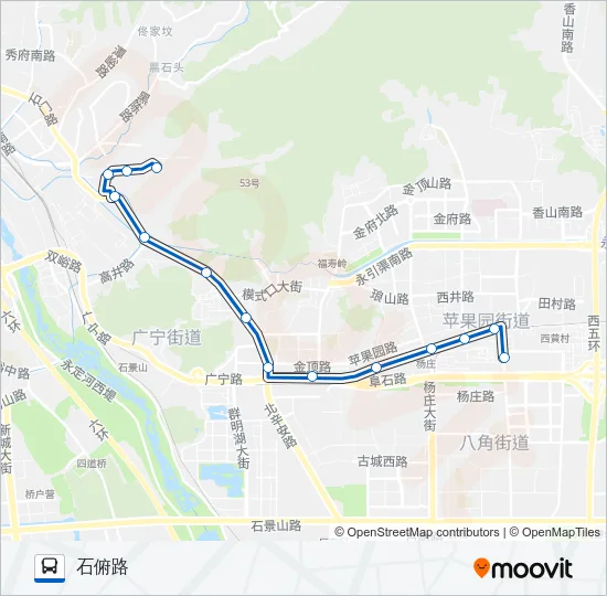 358 Bus Line Map