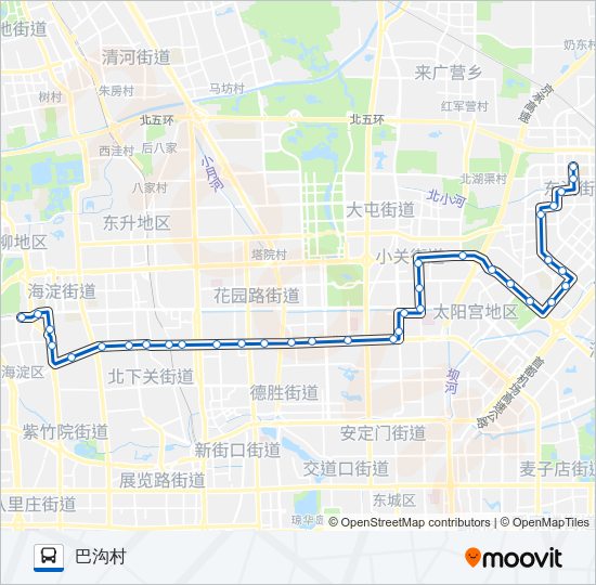 公交361路的线路图