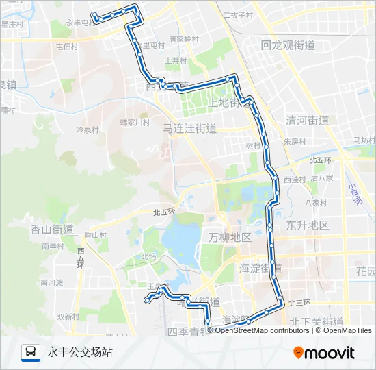 365 Bus Line Map