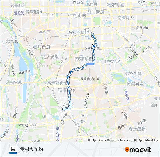公交366路的线路图