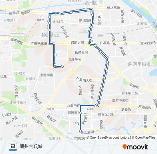 公交372路的线路图