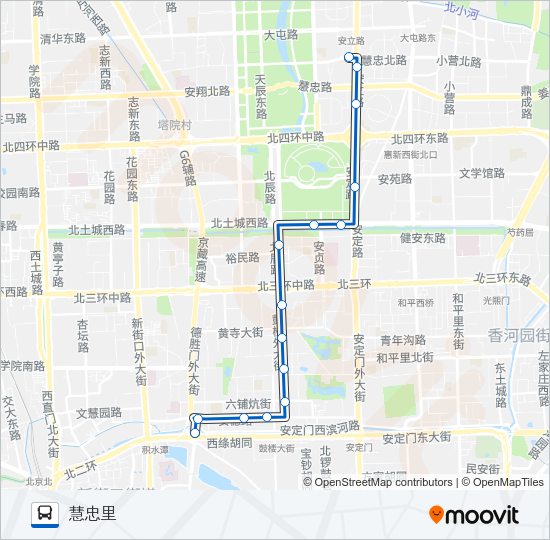 公交380路的线路图