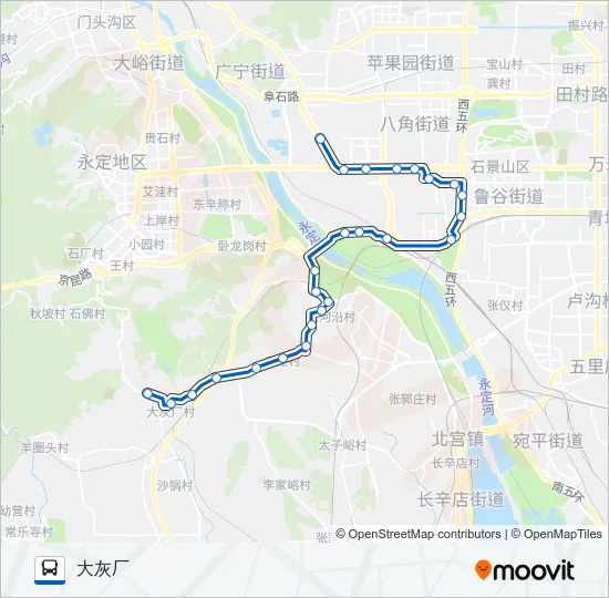 385 Bus Line Map