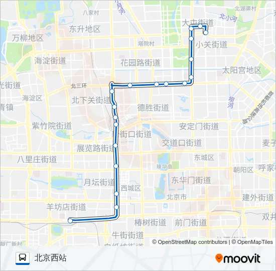 387 Bus Line Map
