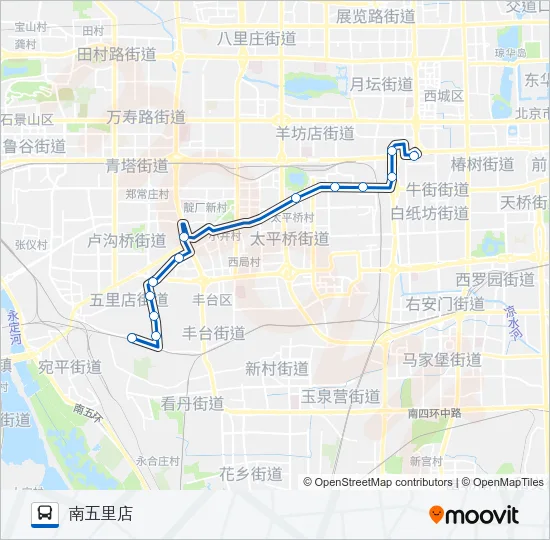 公交390路的线路图