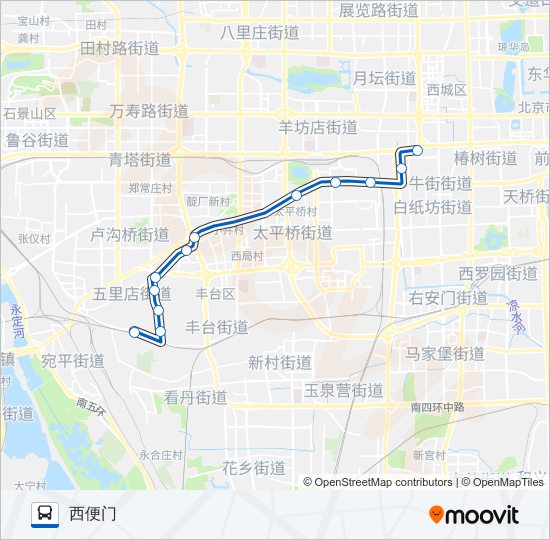 公交390路的线路图