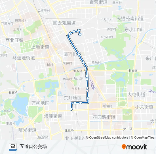 398 Bus Line Map