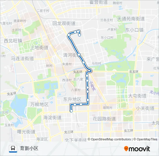 398 Bus Line Map