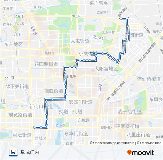 公交409路的线路图