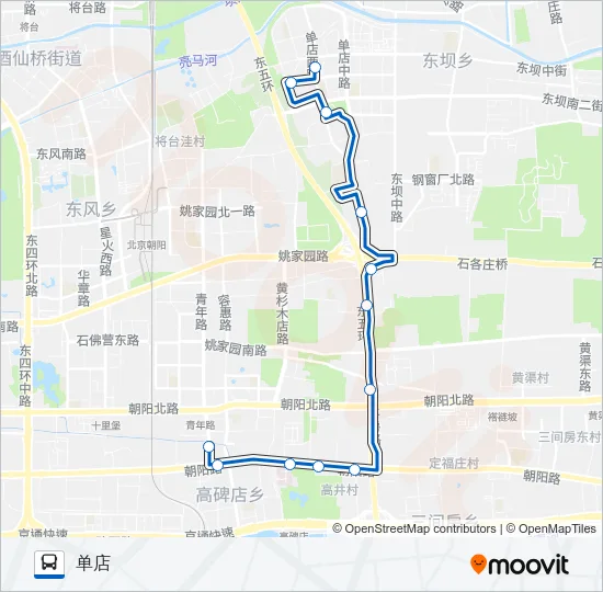 412 Bus Line Map