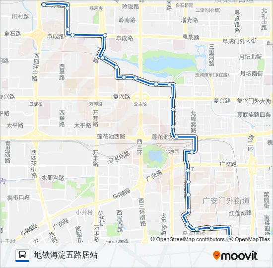 414 Bus Line Map