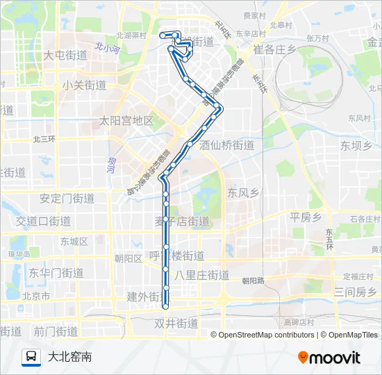 421 Bus Line Map