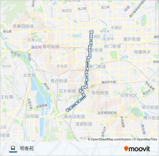 423 Bus Line Map