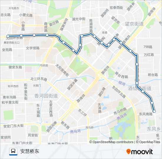 公交427路的线路图