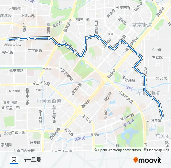 427 Bus Line Map