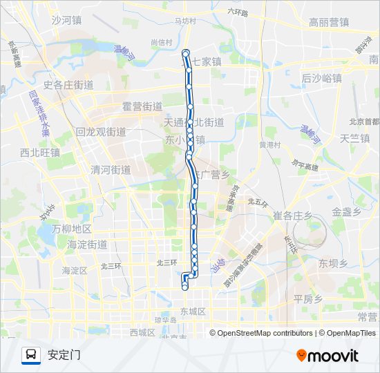 公交430路的线路图