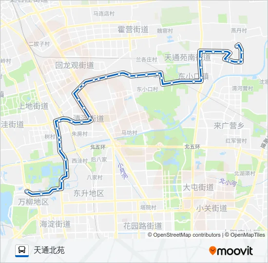 432 Bus Line Map