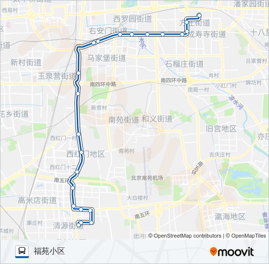 公交434路的线路图